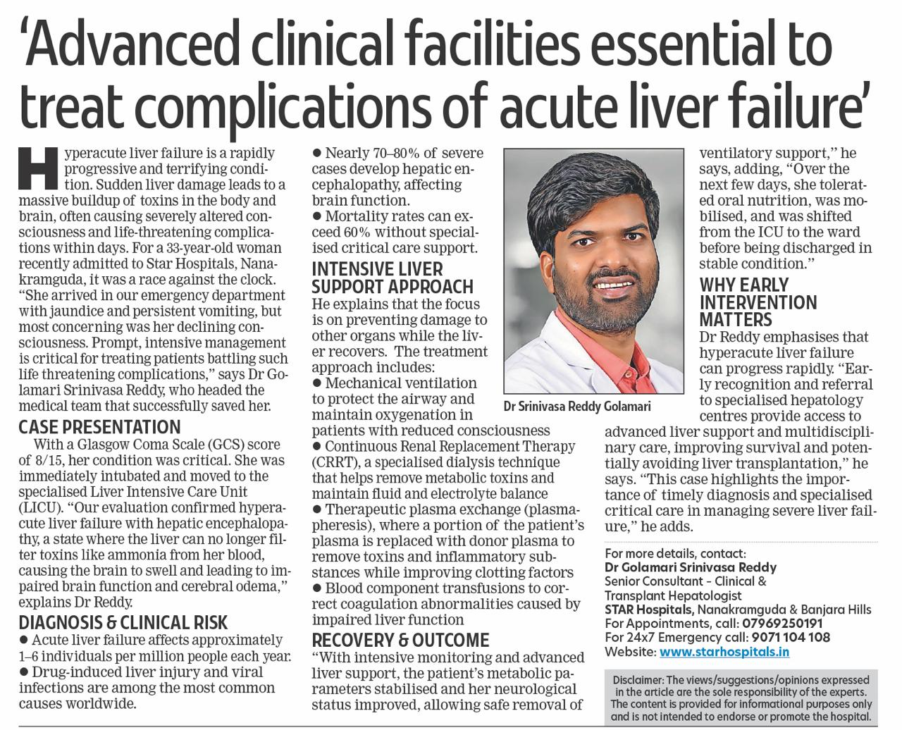 Acute Liver Failure Treatment
