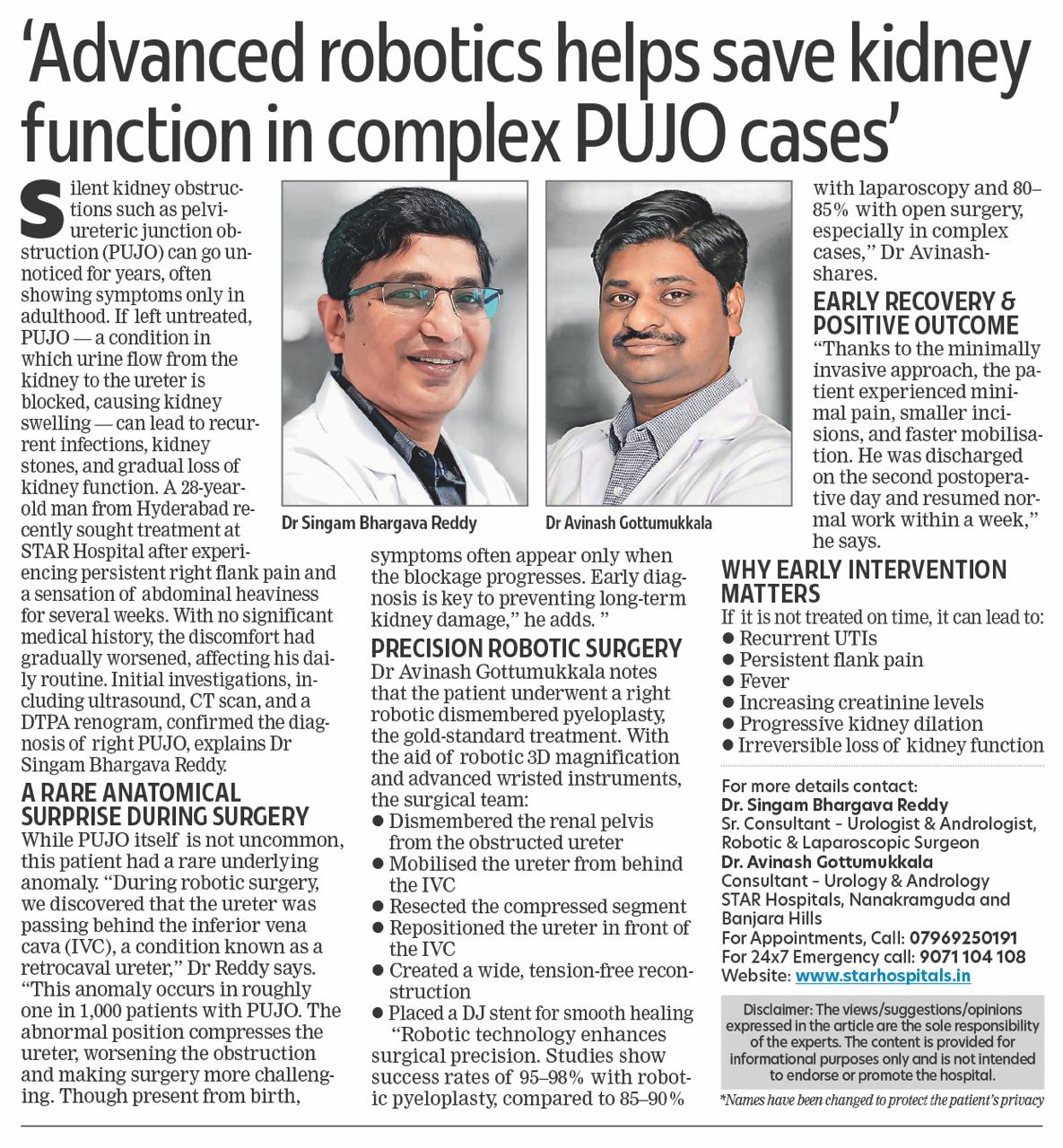 Robotics Save Kidney Function