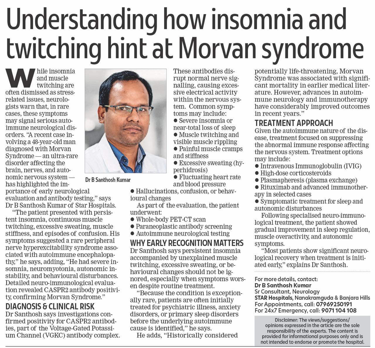 Understanding Morvan Syndrome